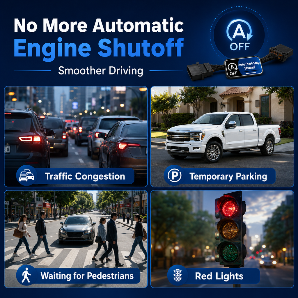 Ford Auto Start/Stop Eliminator for F-150, Bronco, Ranger, Expedition, Explorer, Escape & Maverick