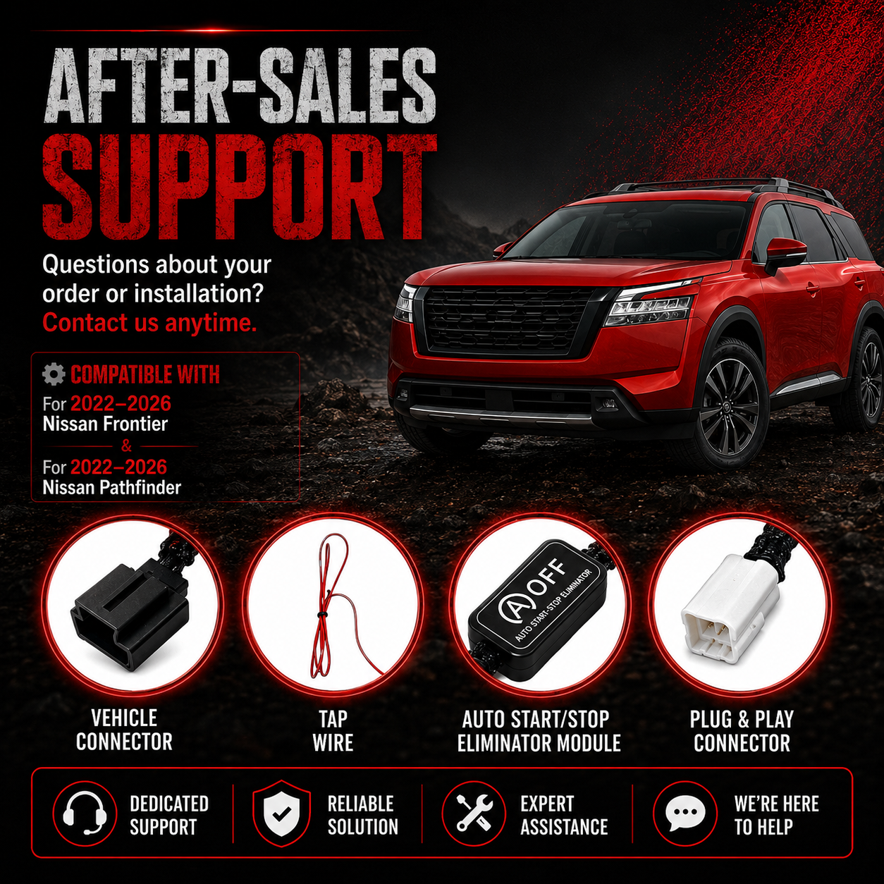 Nissan Auto Start/Stop Eliminator – Plug & Play for 2022-2026 Frontier 2022-2026 Pathfinder