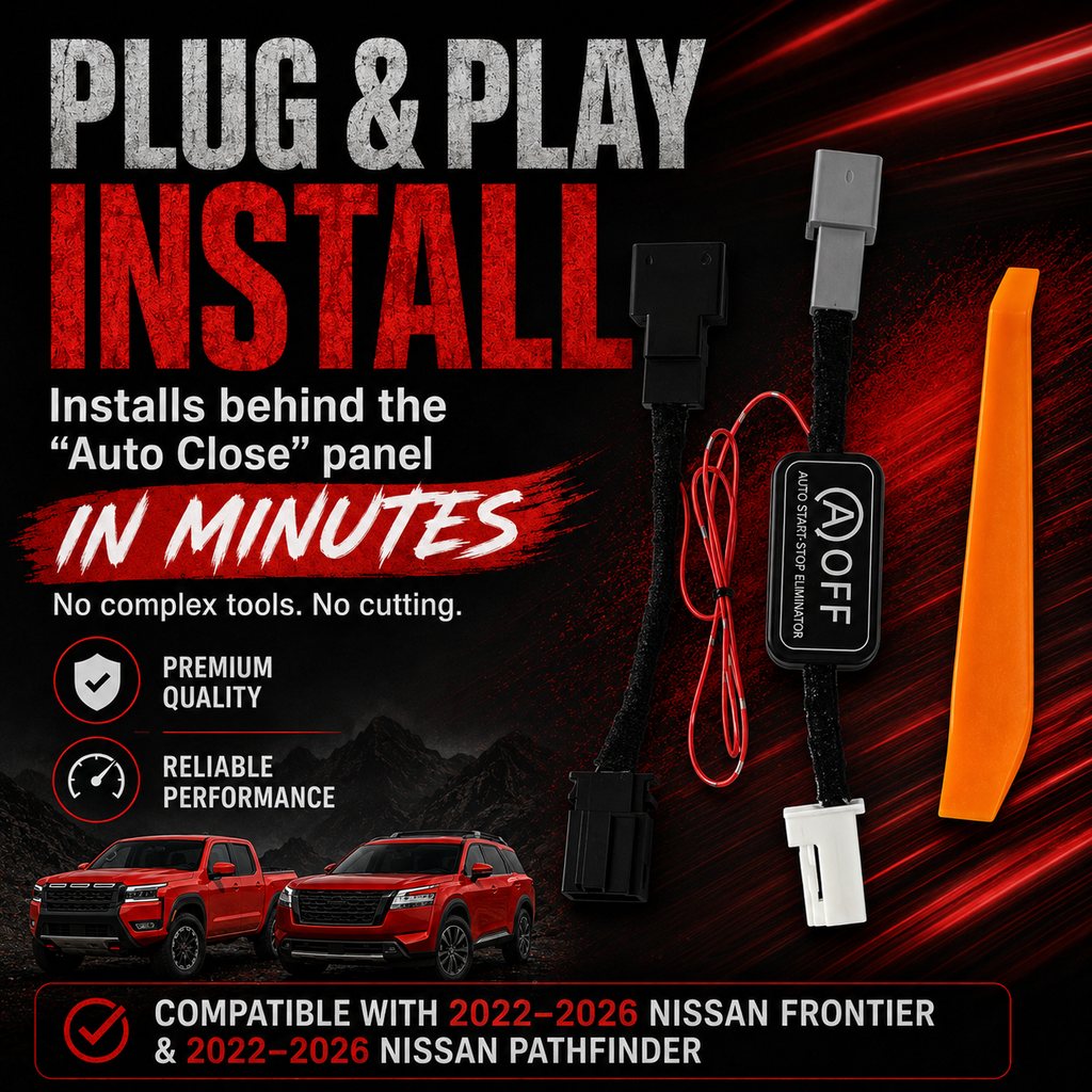 Nissan Auto Start/Stop Eliminator – Plug & Play for 2022-2026 Frontier 2022-2026 Pathfinder