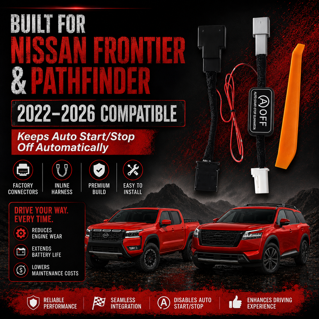 Nissan Auto Start/Stop Eliminator – Plug & Play for 2022-2026 Frontier 2022-2026 Pathfinder