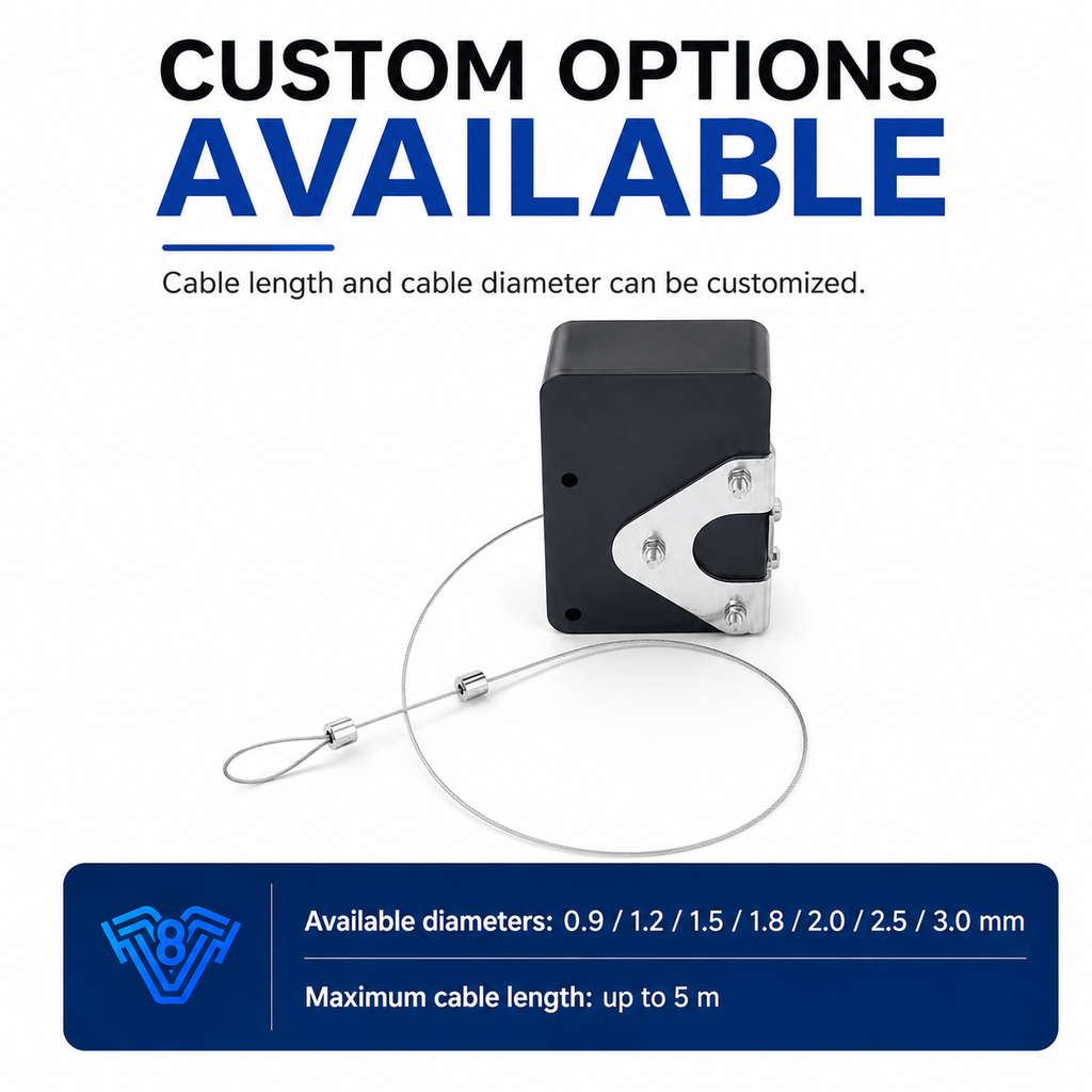 Auto-Lock EV Charger Cable Retractor